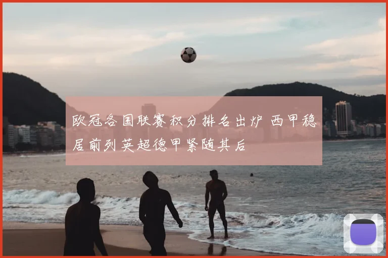 欧冠各国联赛积分排名出炉 西甲稳居前列英超德甲紧随其后