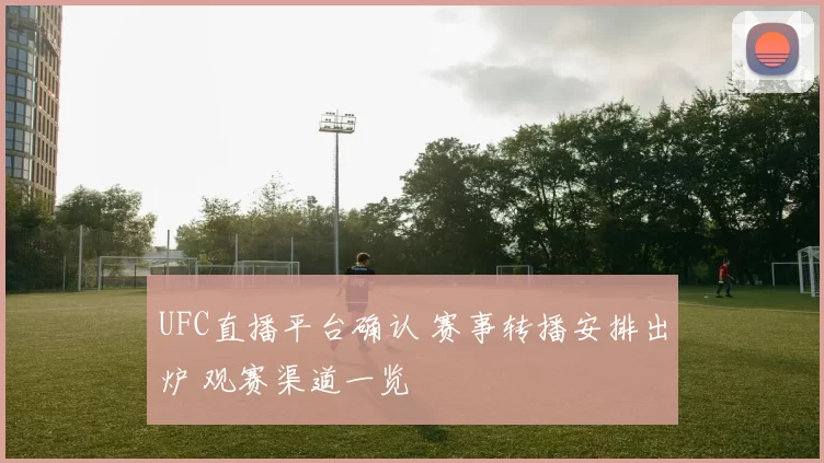 UFC直播平台确认 赛事转播安排出炉 观赛渠道一览